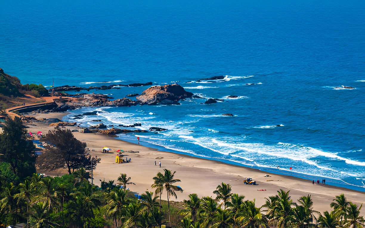 beaches and mountains in Goa